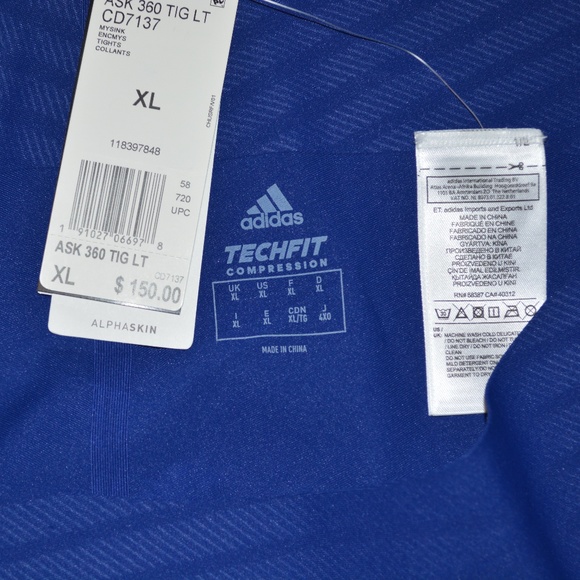 Adidas Men's Alphaskin 360 Compression Tights - Picture 4 of 6